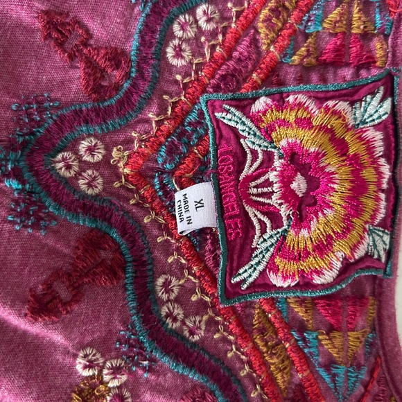 Women’s Johnny Was Top XL Embroidery - Picture 5 of 6